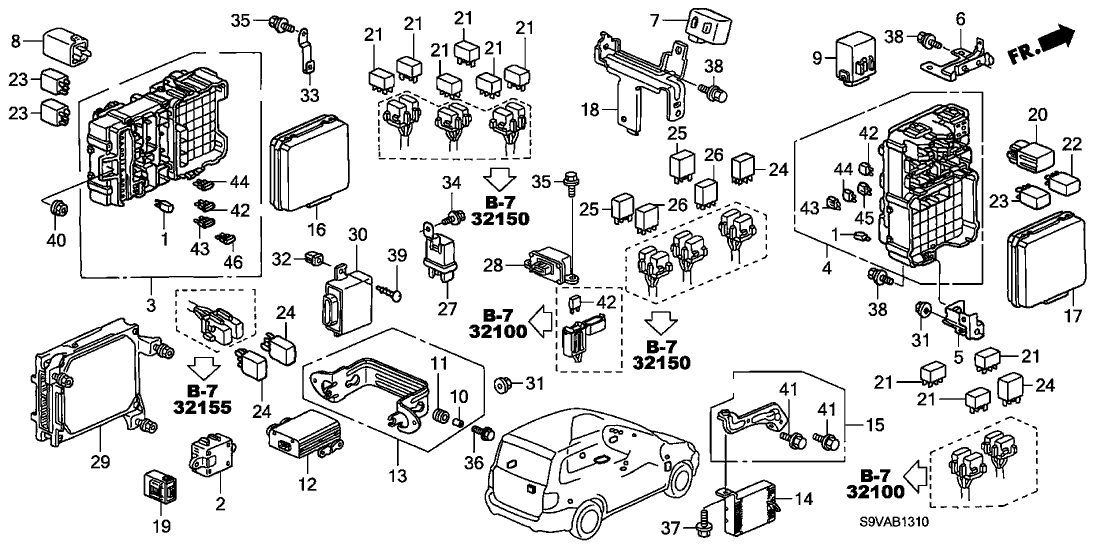 Honda 38503-S9V-A00 Bracket, A.C. Inverter Unit