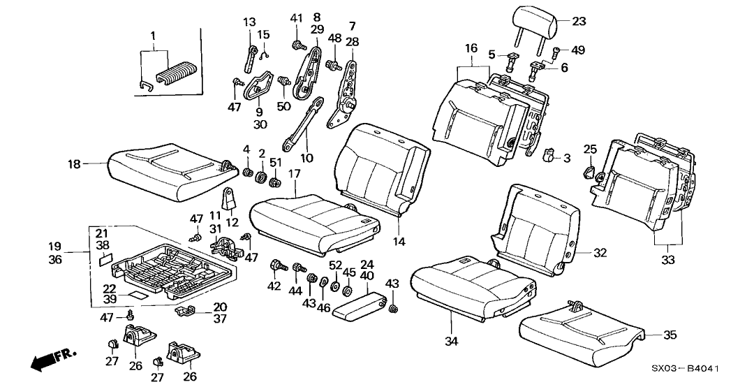 Honda 81336-SX0-A21ZC Cover, R. Middle Seat Cushion *YR169L* (MILD BEIGE)