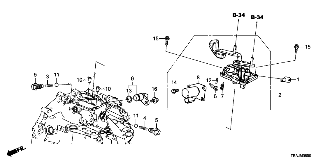 Honda 24522-57A-000 Cam B,Select Lock