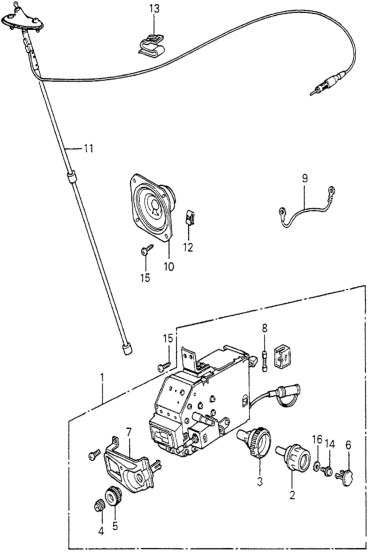 Honda 39100-692-671 Tuner Assy., Auto Radio