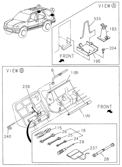 Honda 8-97173-702-0 Bracket, Jack