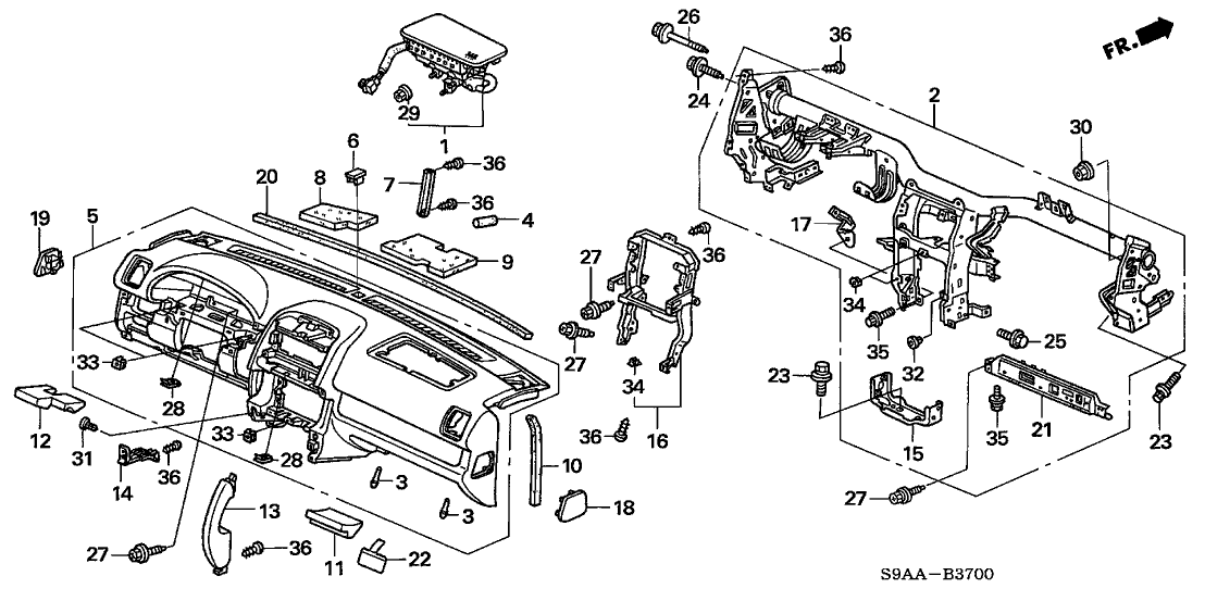 Honda 77111-S9A-A01 Insulator A