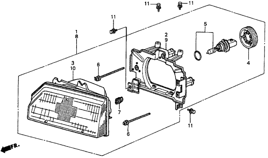 Honda 33101-SB2-681 Housing, R.