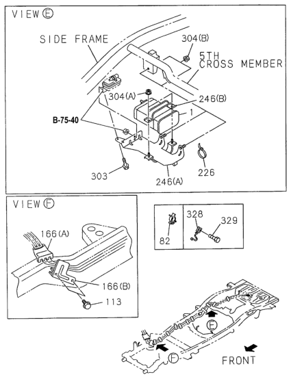 Honda 8-97111-704-2 Bracket, Canister