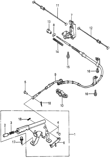 Honda 47105-692-060 Lever Assy., Parking Brake