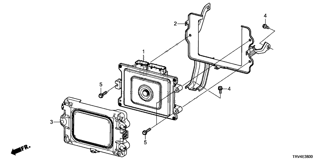 Honda 1K250-5WP-A00 Bracket Comp, MG ECU