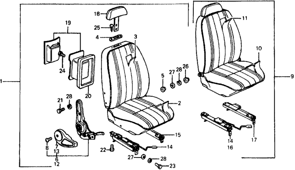 Honda 77452-632-014 Cover, L. Reclining Adjuster