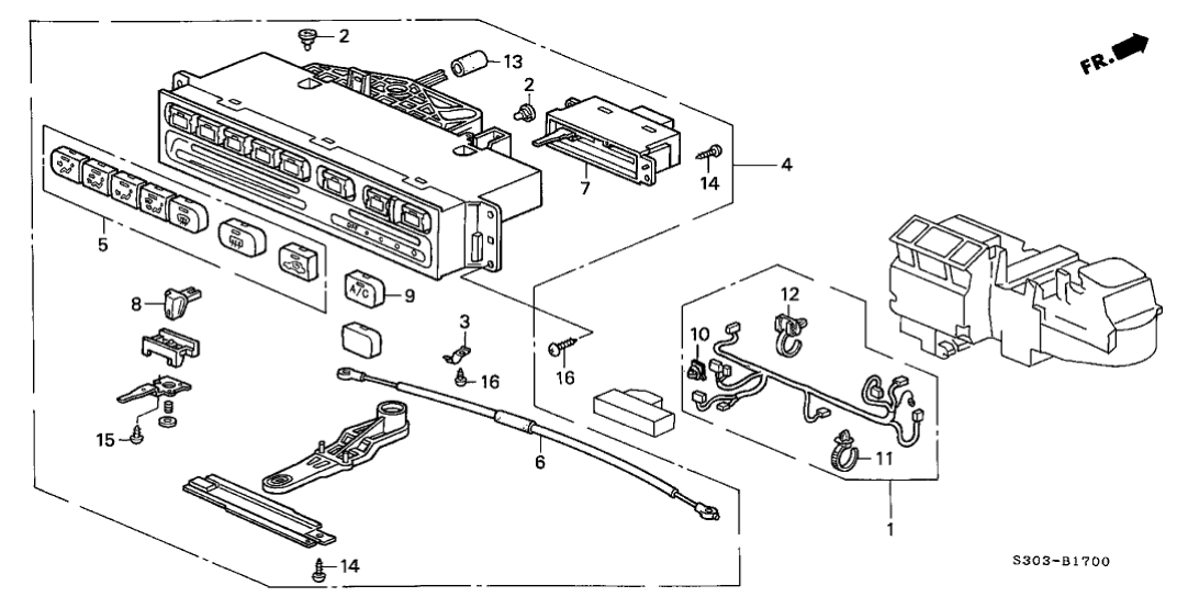 Honda 32180-S30-A00 Wire Harness, Heater