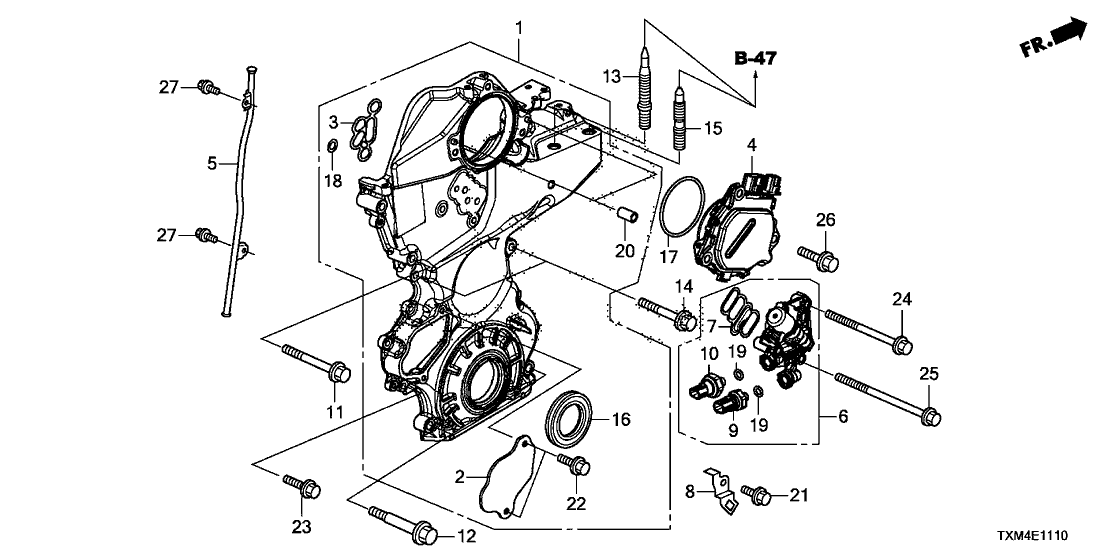 Honda 32747-5R0-000 Stay, Engine Wire Harness Chain Case (Lower)