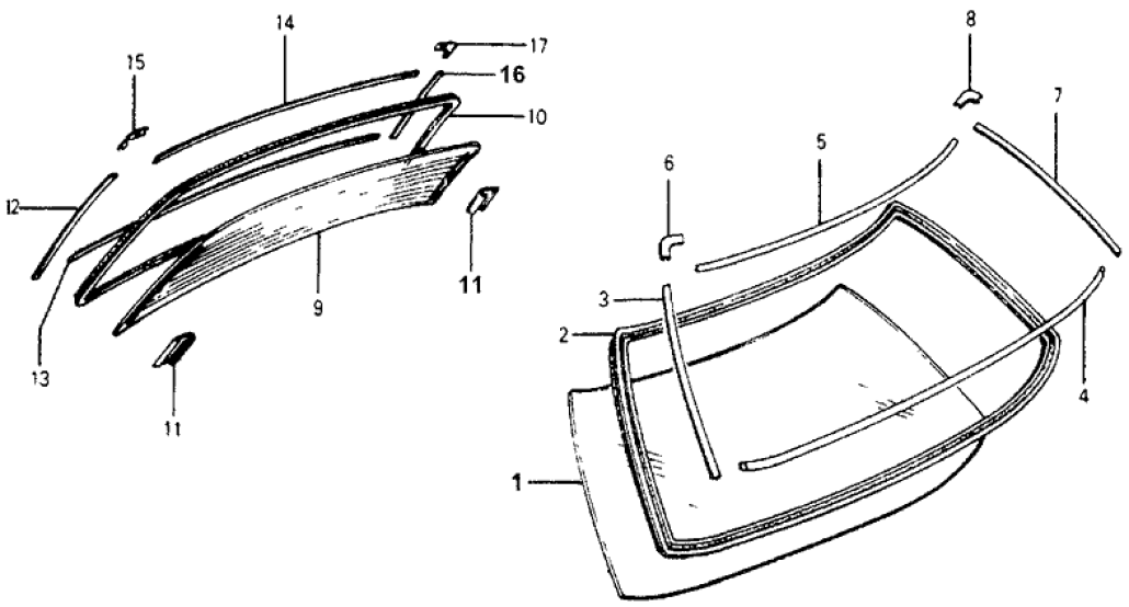 74814-671-003 Honda Joint, L. RR. Corner