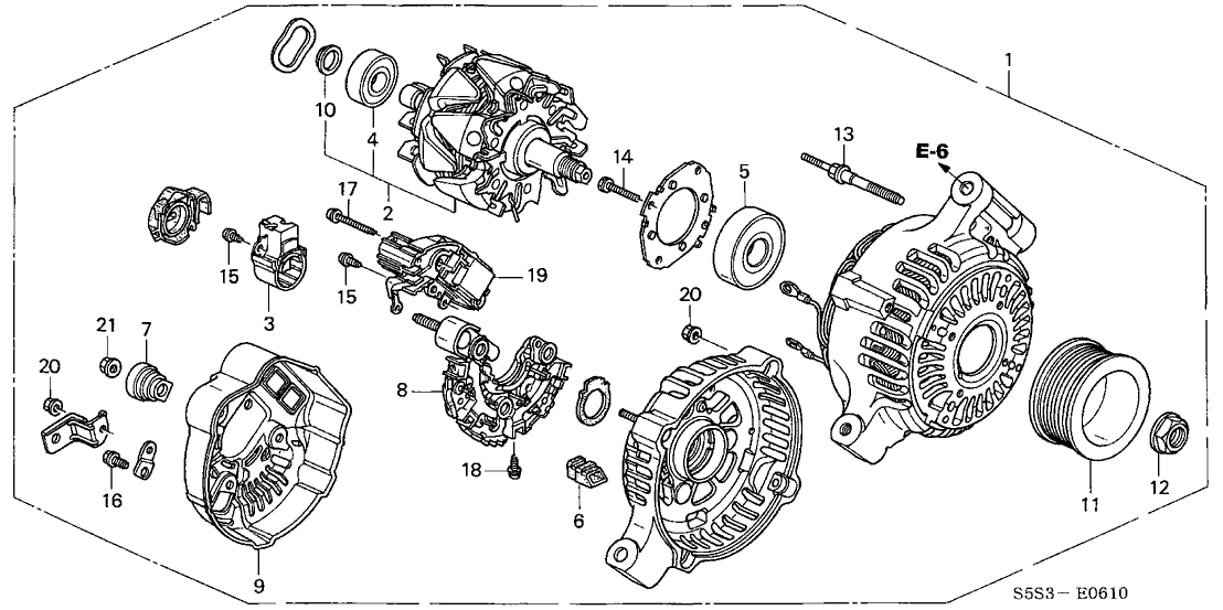 Honda 31101-PRA-003 Rotor Assembly