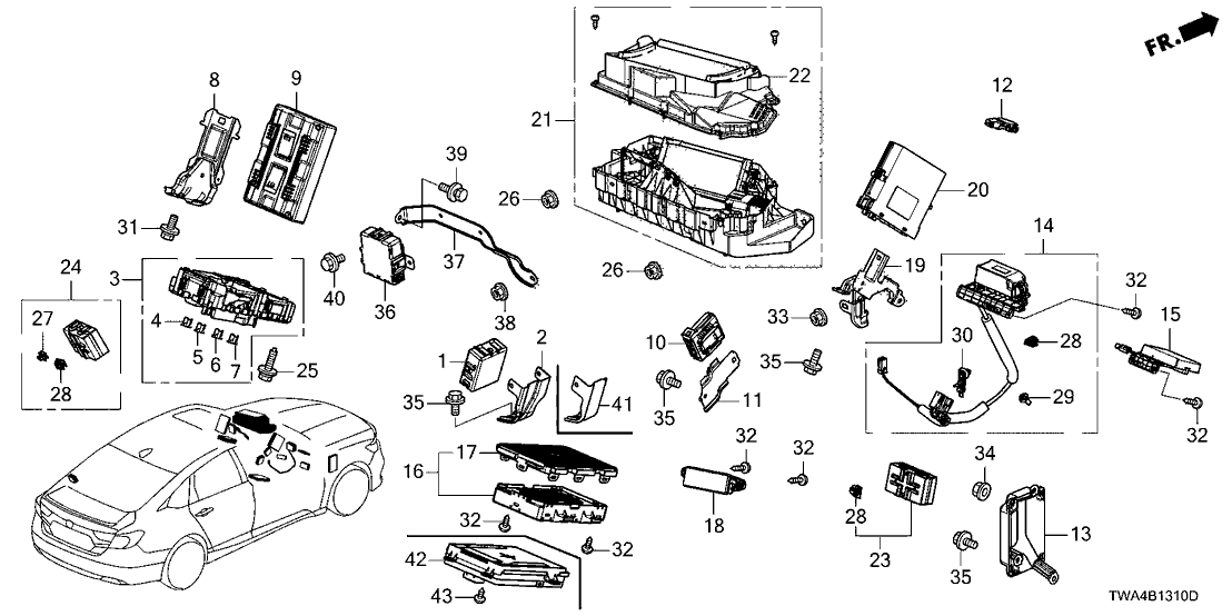 Honda 39381-TWA-A11 ADS UNIT