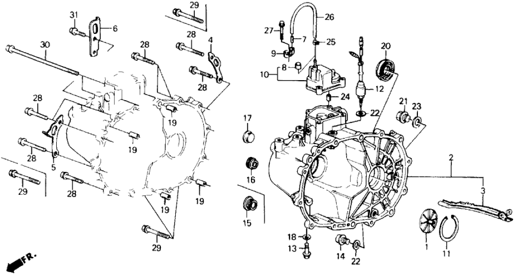 Honda 21200-PK5-Z00 Case, Transmission