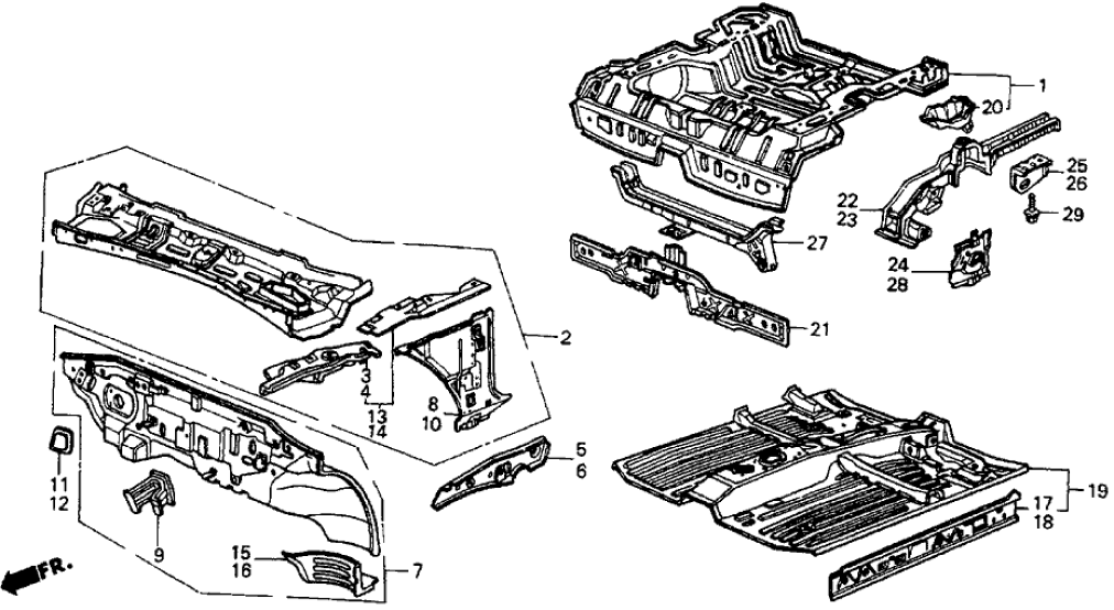 Honda 04761-SB2-680ZZ Floor, RR.