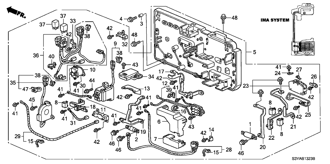 Honda 1K411-PHM-003 Bracket, Relay Block