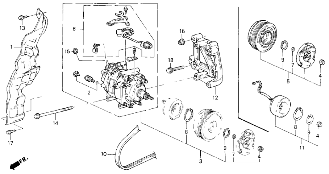 Honda 38810-P13-016 Compressor (Hadsys)