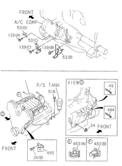 Honda 8-97139-645-0 Bracket, Harness