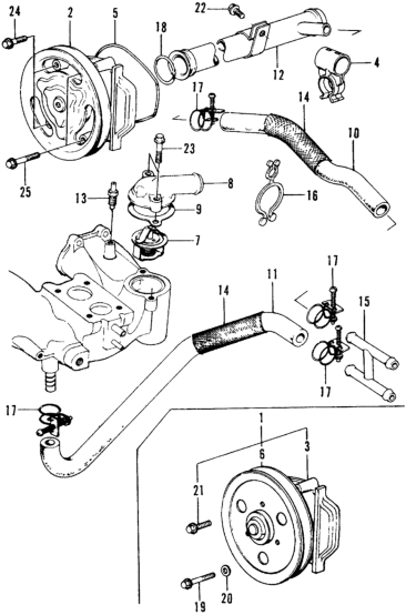 Honda 19504-642-000 Hose, Bypass Inlet