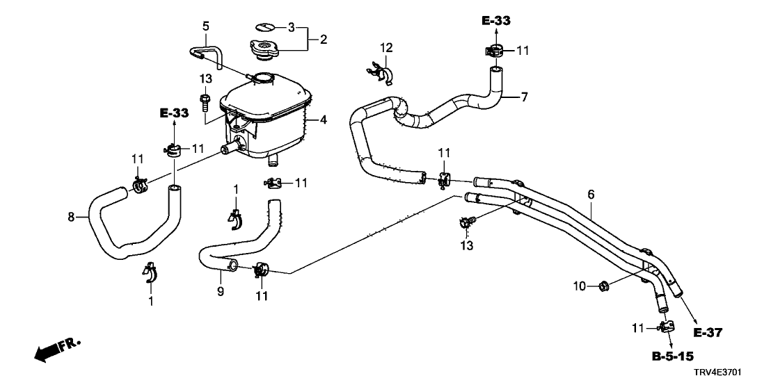 Honda 1J550-5WP-A01 Pipe Comp, Chg Inlet