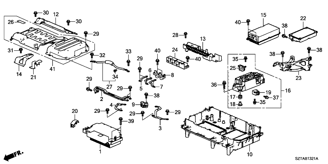 Honda 1B460-RTW-000 Base, Terminal (Dc)