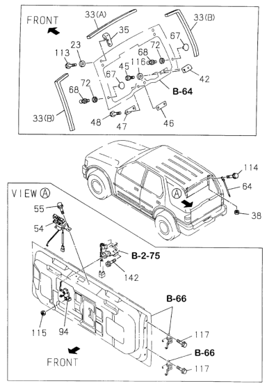 Honda 8-97289-644-0 Screw, Hinge (6X18)