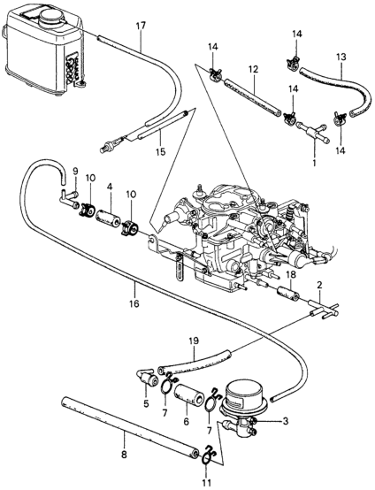 Honda 17321-PA0-000 Joint, Four-Way