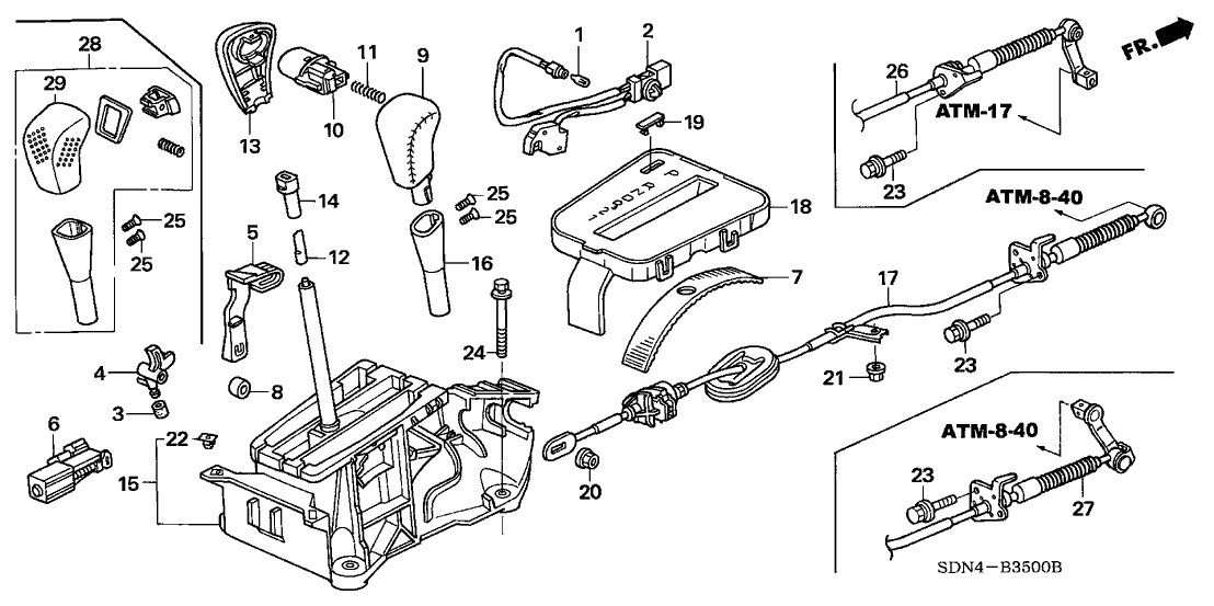 Honda 54060-SDA-A81 Lock, Shift