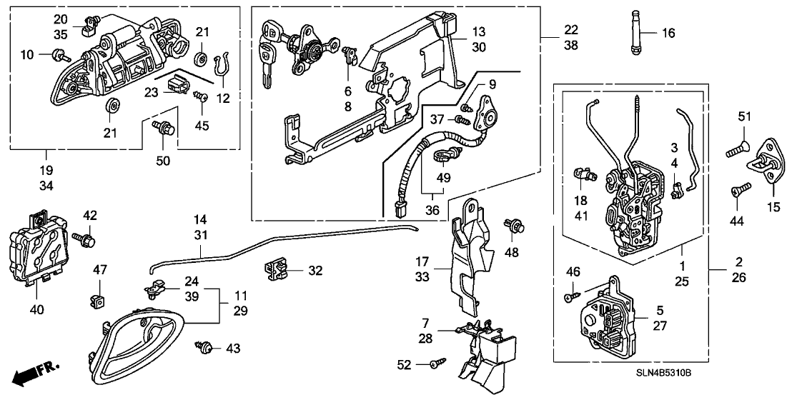 Honda 72148-SAA-003 Hook