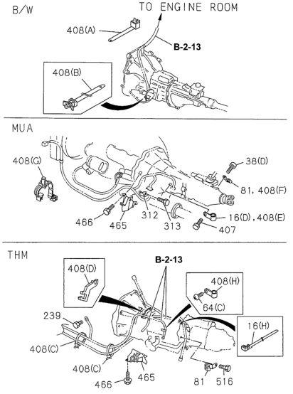 Honda 8-97022-809-0 Clip, Transmission Harness