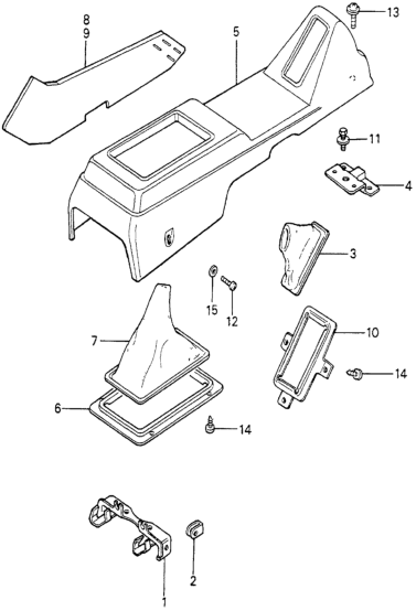 Honda 72829-671-980 Cover, Parking Brake