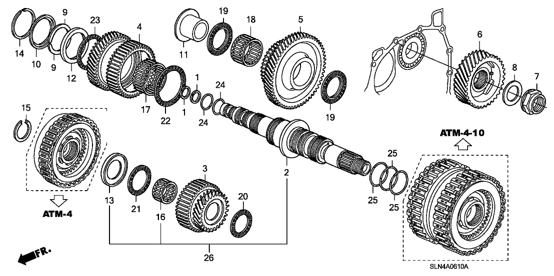 Honda 23431-RMM-000 Gear, Secondary Shaft Second