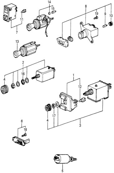 Honda 34700-692-902 Switch A, Indicator