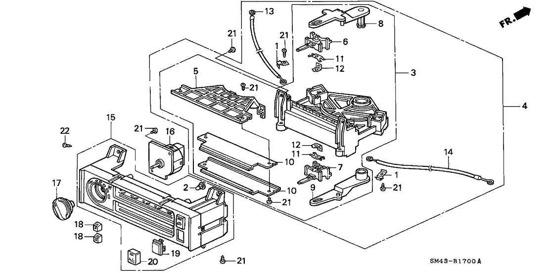 Honda 79550-SM4-901 Illumination Assy., Heater (A/C)