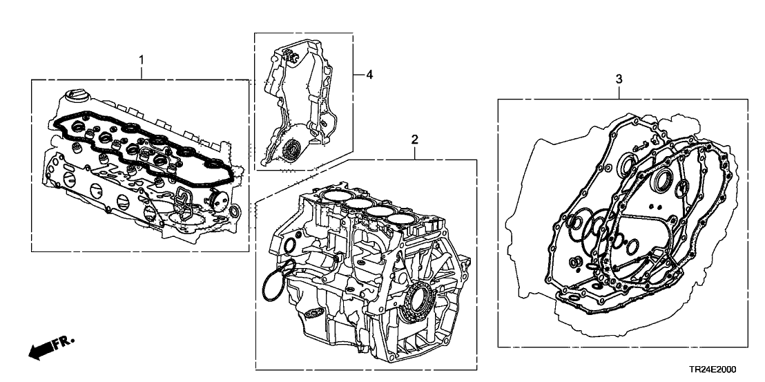 Honda 06111-RW0-000 Gasket Kit, Cylinder Block