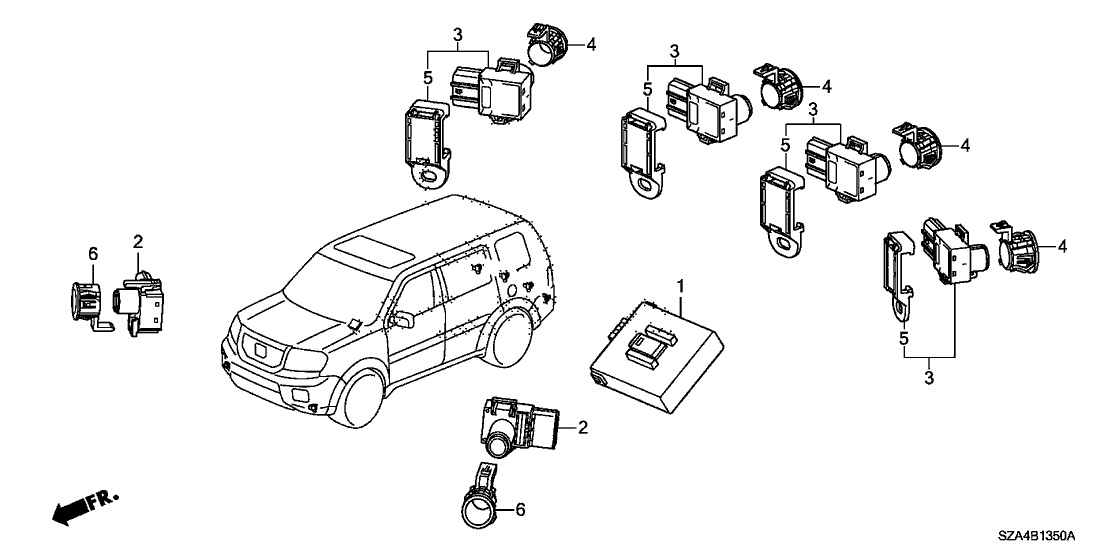 Honda 39670-TL0-G01 Sensor Unit, Parking