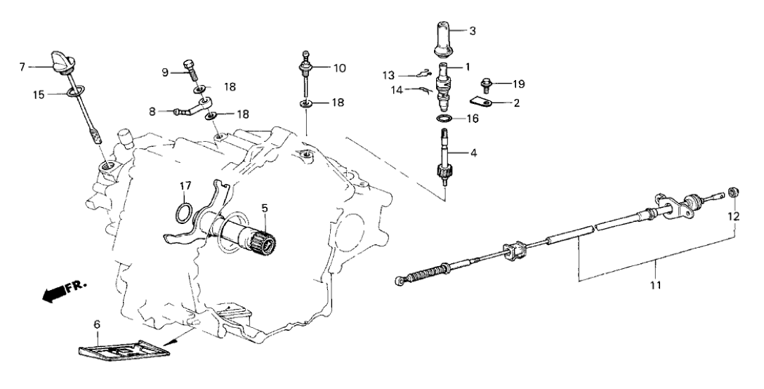 Honda 25150-PF0-305 Shaft, Stator