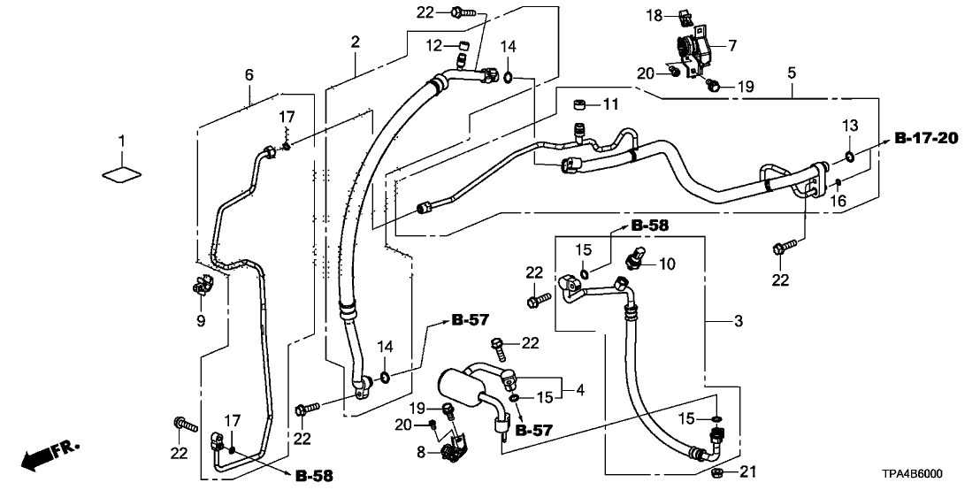 Honda 80311-TPA-G01 Hose Complete, Suction