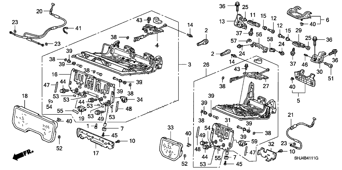 Honda 82611-SHJ-A01 Cover, L. RR.