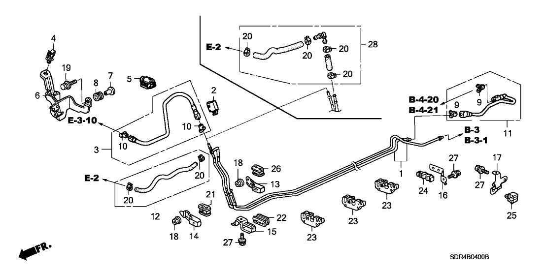 17717-SDR-A31 Honda Fuel Purge Hose Assembly