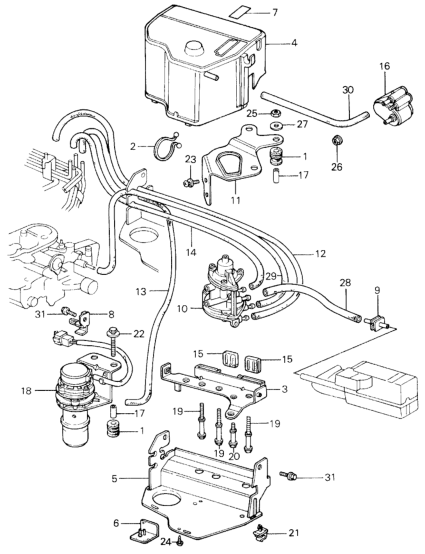 Honda 18727-PA5-680 Label, Control Box (No.2)