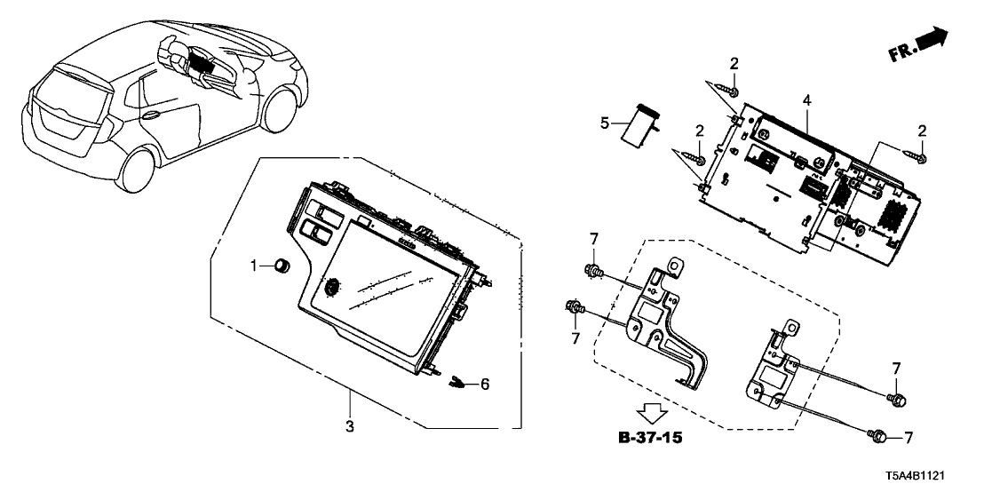 Honda 39171-T5R-L51 Audio Unit Assy. (Fujitsu) 39171-T5R-L51 Honda Audio Unit Assy. (Fujitsu)