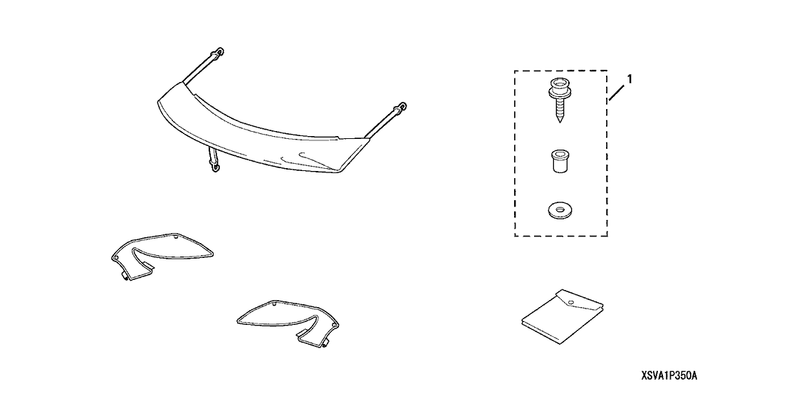 Honda 08P35-SVA-100A Nose Mask (Half)