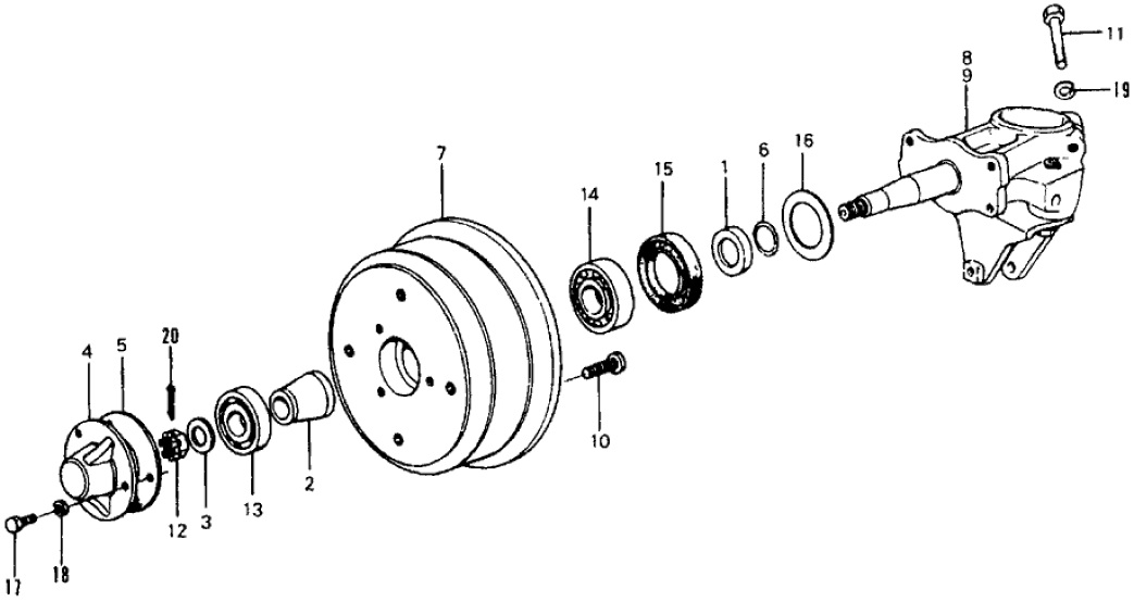 Honda 52215-657-000 Carrier, L. RR. Hub