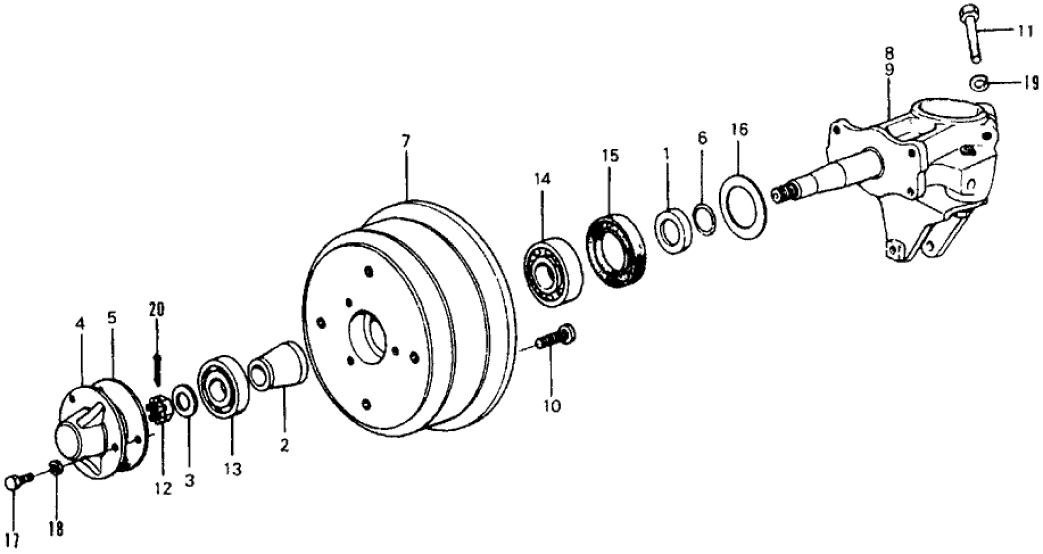 Honda 42326-634-000 Cap, RR. Wheel Bearing