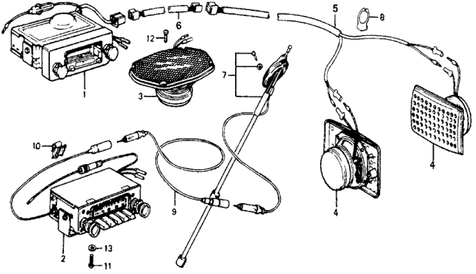 39151-671-000 Honda Holder, Antenna