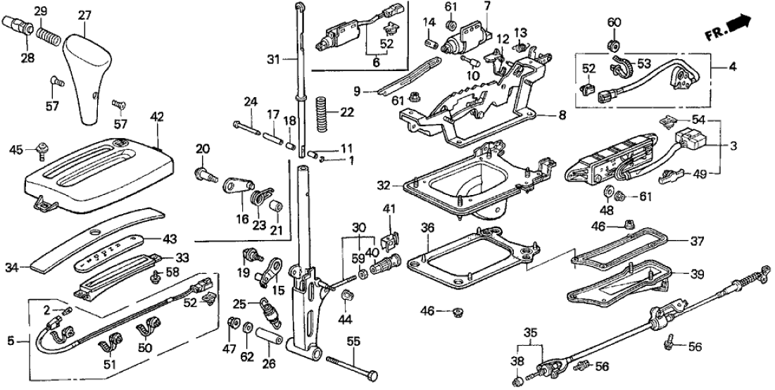 Honda 54351-SR2-980 Bracket, Control Wire