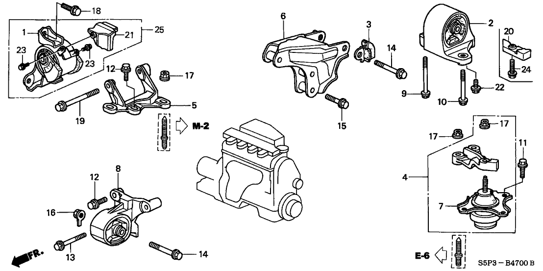 Honda 50830-S5A-A02 Weight, Transmission Mounting