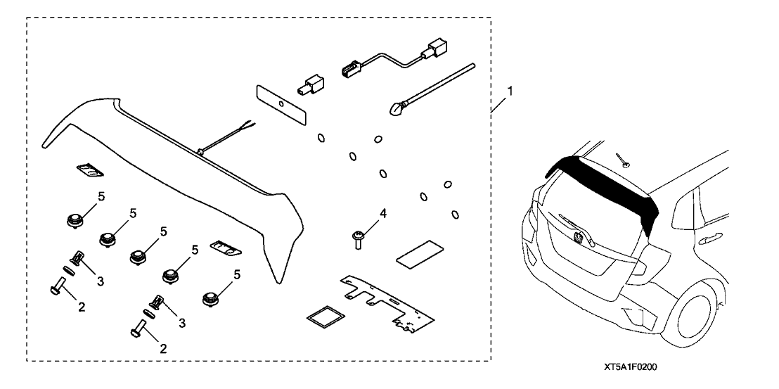 Honda 08F02-T5A-00011 Screw-Washer (6X20)
