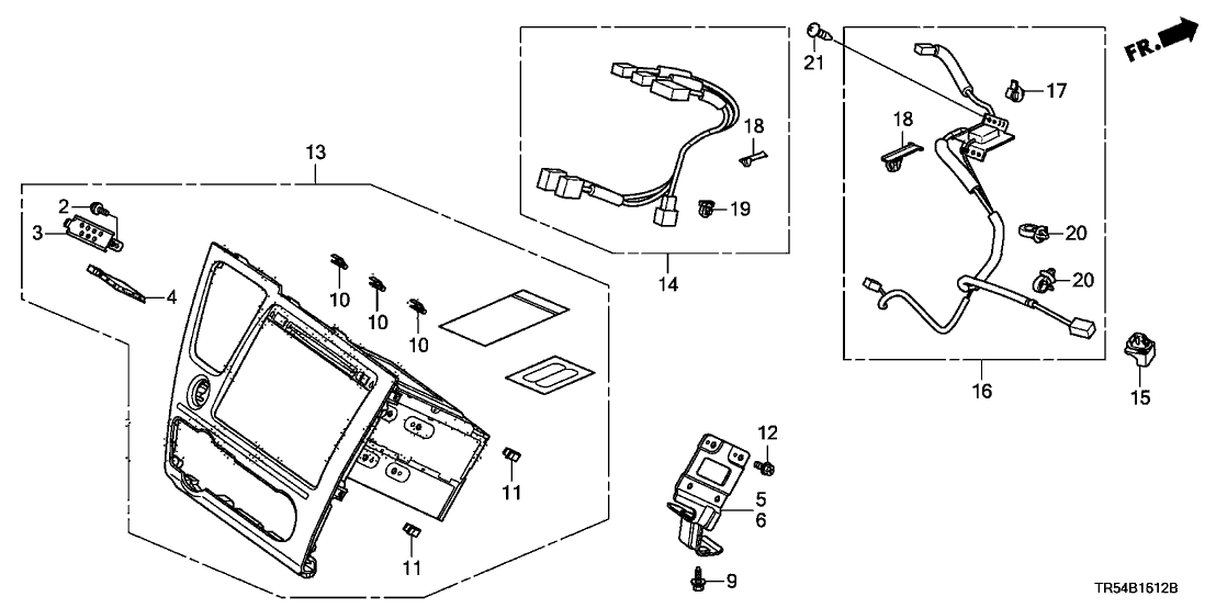 Honda 39100-TR5-A52 Audio Unit, Display (Mitsubishi)