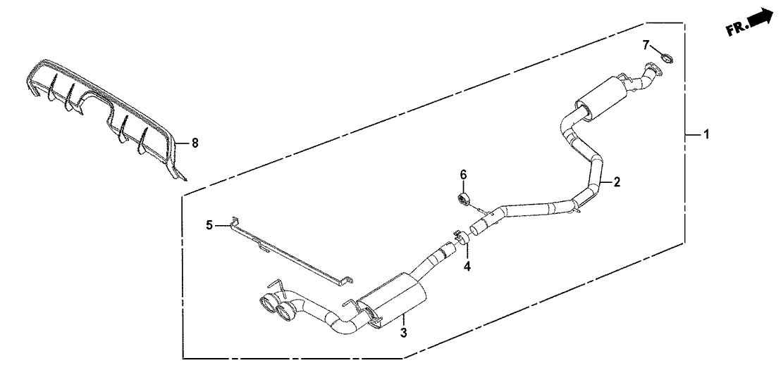 Honda 18200-F27S-A02 Bar, Exhuast Mount